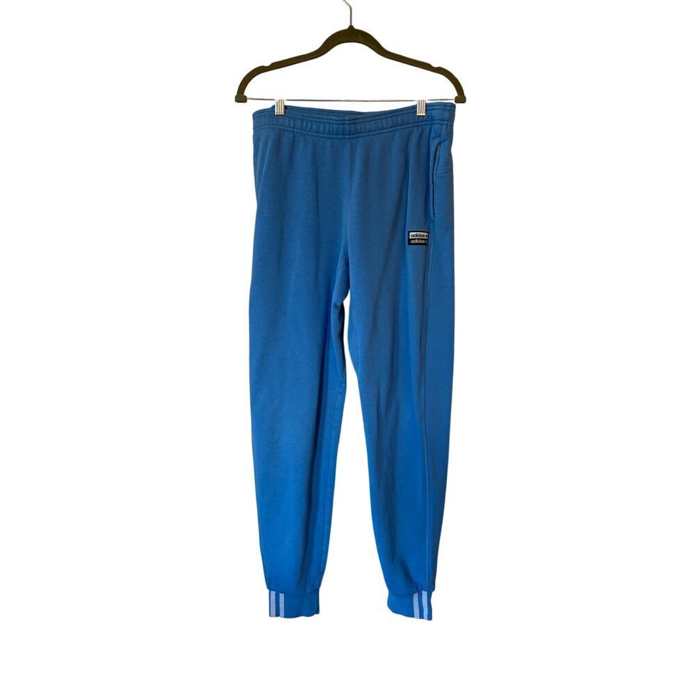 Adidas Originals youth V-ocal sweatpants XL 15-16 light blue jogger pockets 90s